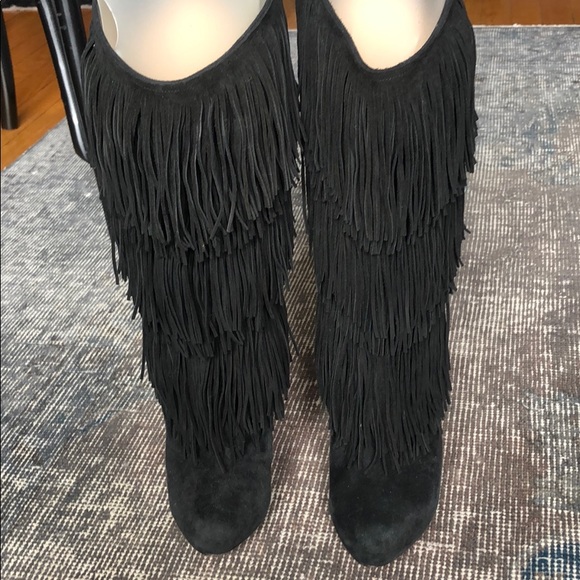 SOLD Christian Louboutin Fringe Boots Brand New - Picture 1 of 11